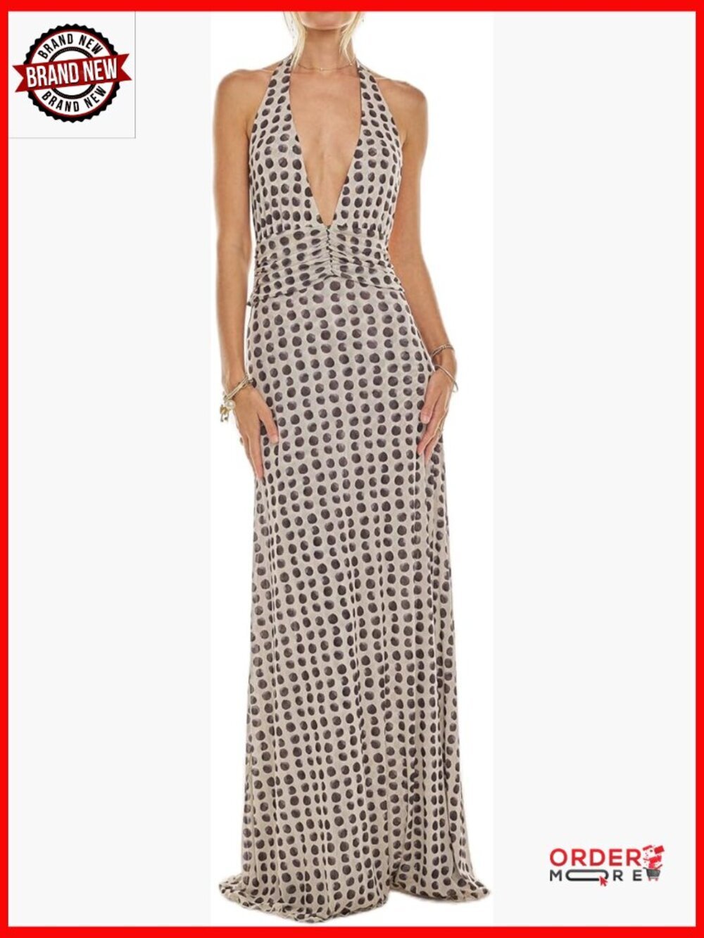 Boho Floral Print Spaghetti Strap Maxi Bodycon Dress Backless Sundress